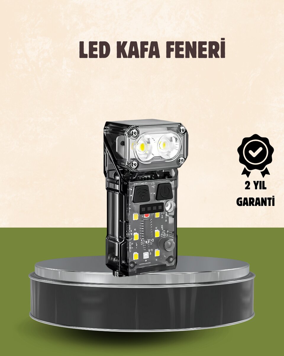 3’ü 1 Arada LED Far Şarj Edilebilir Sensörlü Manyetik 10 Saat Kullanım 1 3’ü 1 Arada LED Far Şarj Edilebilir Sensörlü Manyetik 10 Saat Kullanım