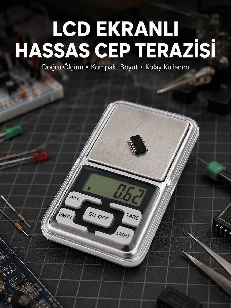 Kapaklı Dijital Cep Terazisi Hassasiyet 300 Gr Yeni Nesil 1 Kapaklı Dijital Cep Terazisi Hassasiyet 300 Gr Yeni Nesil