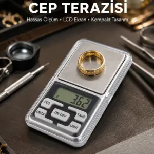 Taşınabilir Dijital Cep Terazisi 5 Ölçüm Birimli Yeni Nesil