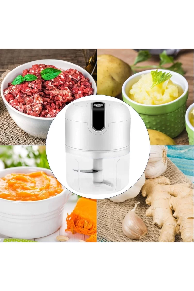 Rondo Doğrayıcı 250 ML Taşınabilir USB Şarjlı Pratik El Rondo Blender Yeni Nesil 4 Rondo Doğrayıcı 250 ML Taşınabilir USB Şarjlı Pratik El Rondo Blender Yeni Nesil - Görsel 4