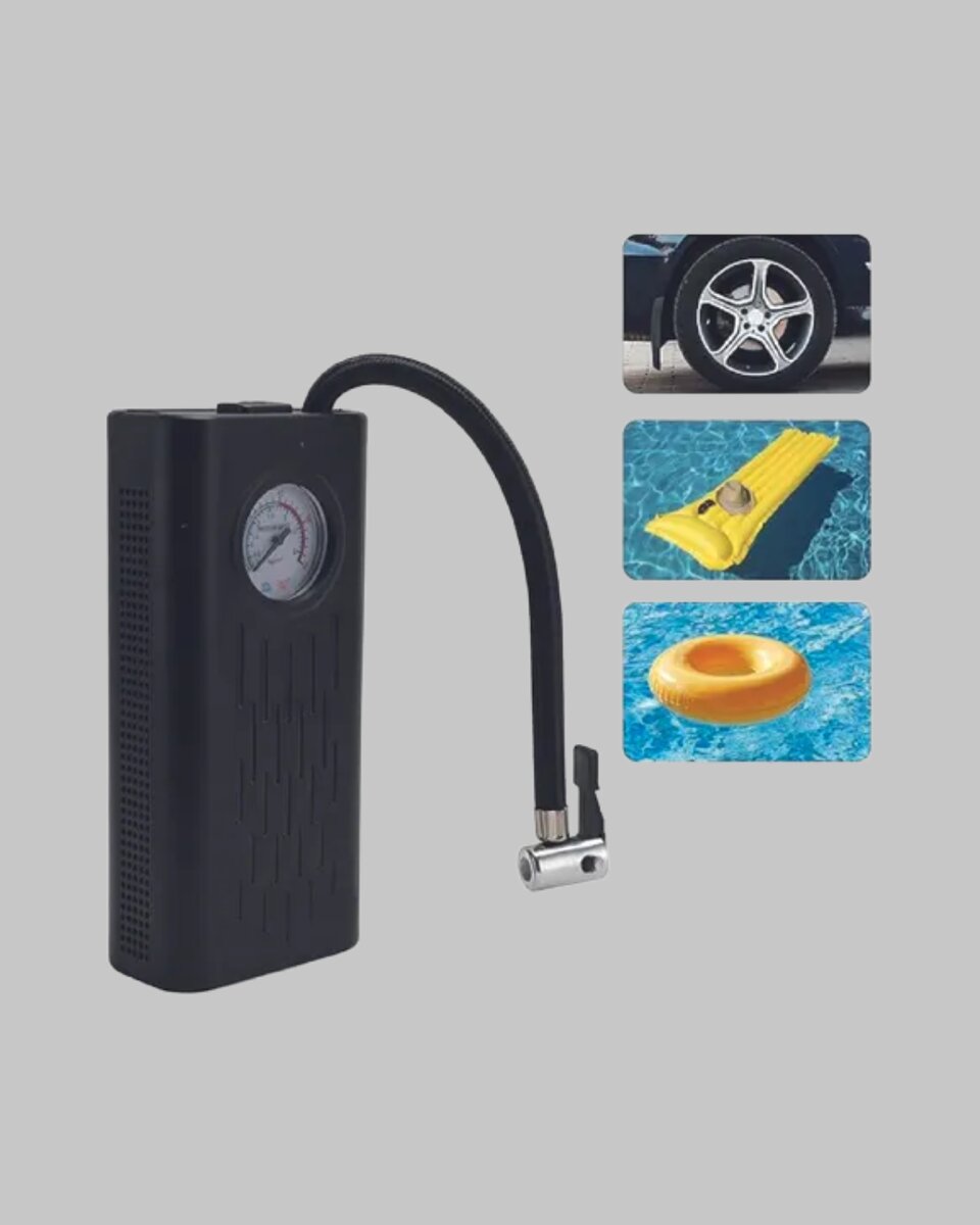 Elektrikli Hava Kompresörü Type-C USB Şarjlı Çok Fonksiyonlu Lastik Pompası 3 Elektrikli Hava Kompresörü Type-C USB Şarjlı Çok Fonksiyonlu Lastik Pompası - Görsel 3