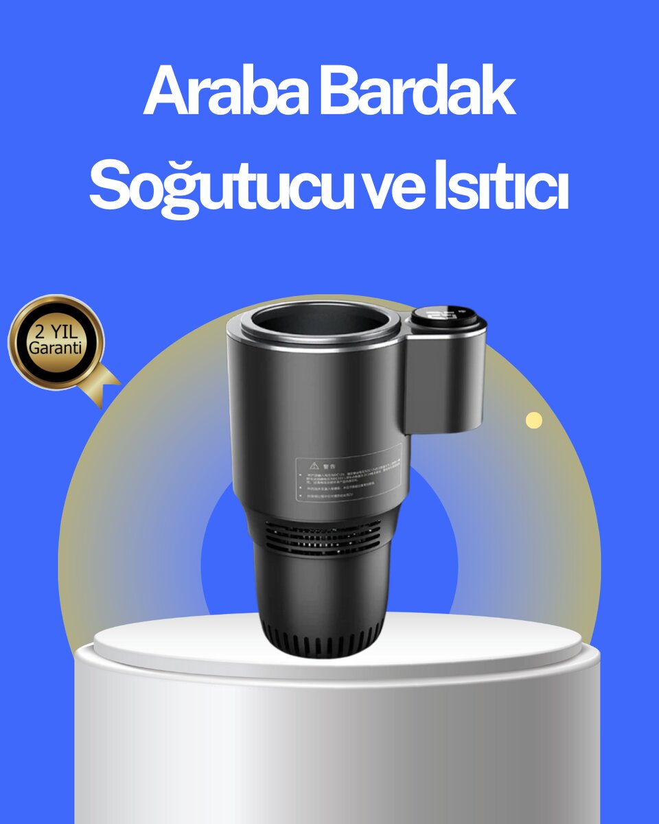 Araç İçi Isıtıcı Soğutucu Bardaklık 60°C Isıtma -4°C Soğutma 1 Araç İçi Isıtıcı Soğutucu Bardaklık 60°C Isıtma -4°C Soğutma