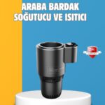Dijital Ekranlı Akıllı Bardaklık Araç İçi Termal Isıtıcı Soğutucu