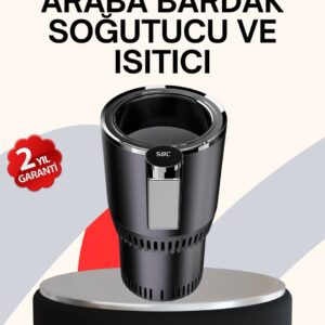 Araba Bardaklığı Isıtma Soğutma Ayarlı Çakmak Girişli Akıllı Model
