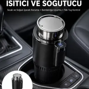 Isıtma Soğutma Özellikli Araç Bardaklığı Çakmak Girişli Akıllı Yeni Nesil