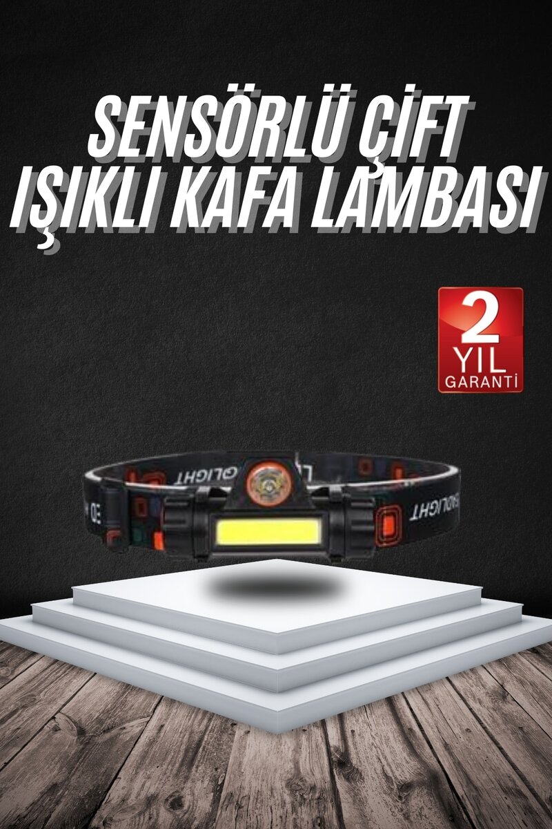 Kafa Lambası Çalışma Işığı Süper Parlak Mıknatıslı Lityum Lion Pilli 1 Kafa Lambası Çalışma Işığı Süper Parlak Mıknatıslı Lityum Lion Pilli