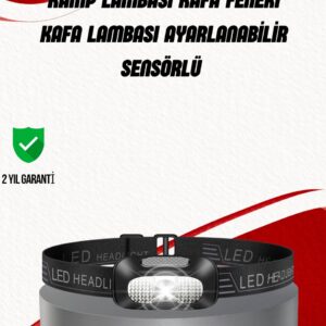 Ayarlanabilir Kafa Lambası Type-C Şarjlı Kompakt Kamp Lambası