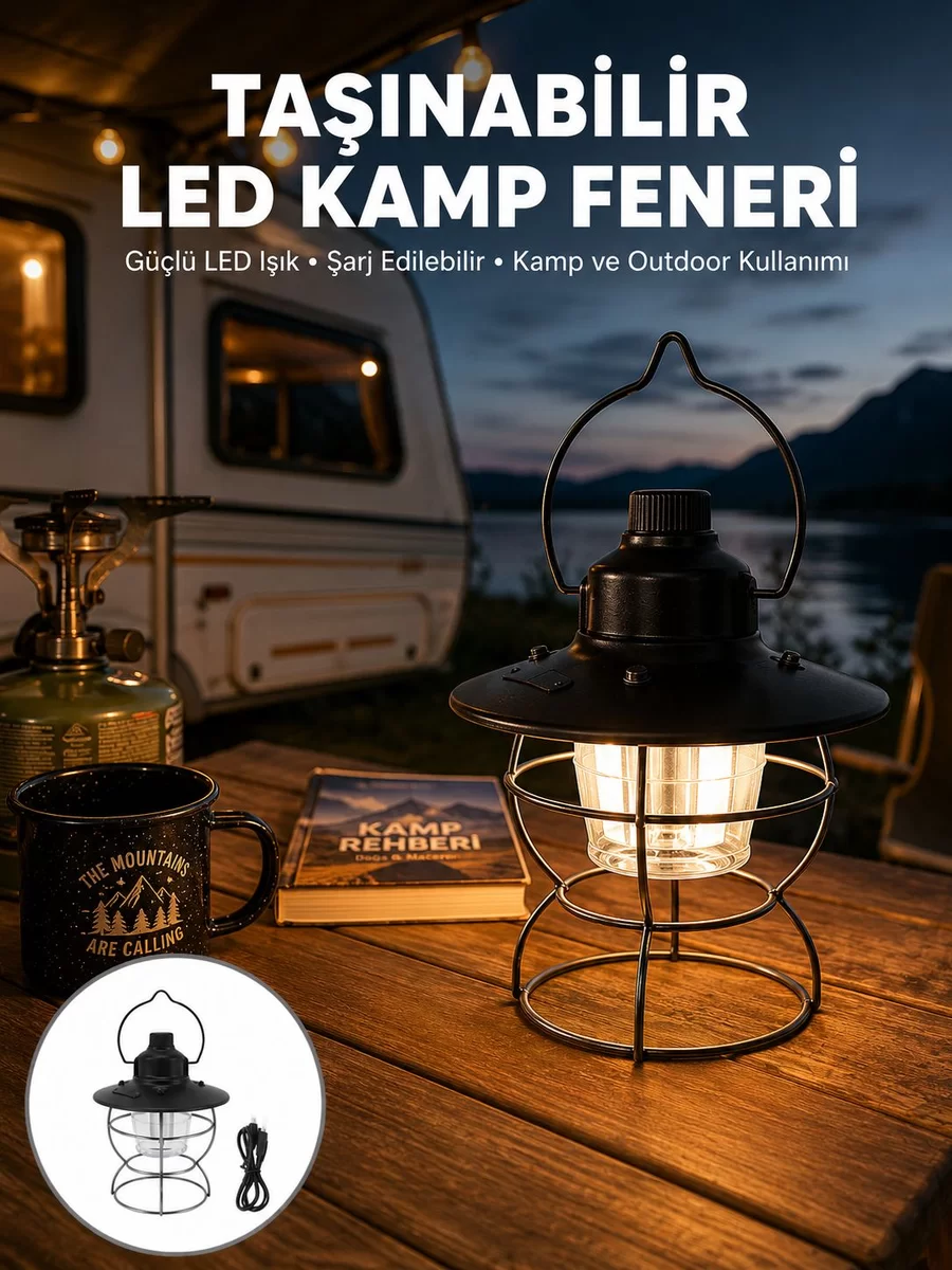 4 Fonksiyonlu Dekoratif Kamp Lambası – Tungsten Ampul USB Çıkışlı Yeni Nesil 1 4 Fonksiyonlu Dekoratif Kamp Lambası – Tungsten Ampul USB Çıkışlı Yeni Nesil