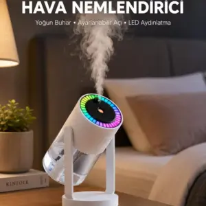 Gökyüzü Projektörlü Buhar Makinesi Ev Ofis ve Araç Uyumlu Yeni Nesil
