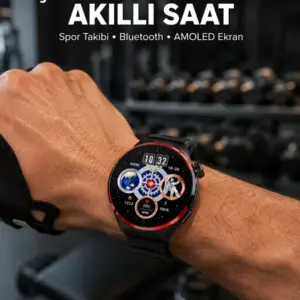Spor ve Sağlık Takipli Akıllı Saat Kablosuz Şarj Yeni Nesil
