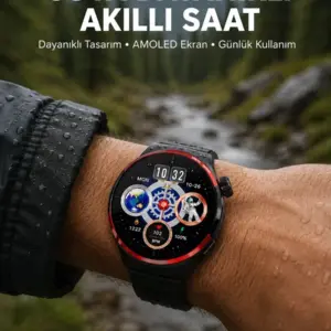 AMOLED Ekranlı Akıllı Saat Bluetooth Arama ve NFC Destekli Yeni Nesil