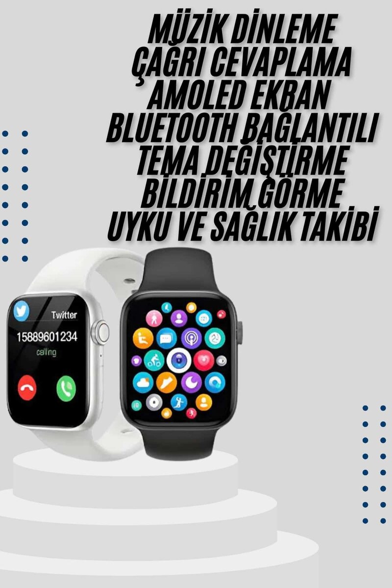 Akıllı Saat Yeni Nesil Android ve İOS Uyumlu Titreşim Modlu Alarm Kronometre 2 Akıllı Saat Yeni Nesil Android ve İOS Uyumlu Titreşim Modlu Alarm Kronometre - Görsel 2