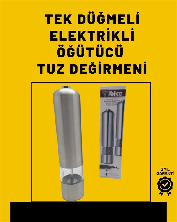Pil İle Çalışan Elektrikli Baharat Öğütme Cihazı Ergonomik Şeffaf Gövde 1 Pil İle Çalışan Elektrikli Baharat Öğütme Cihazı Ergonomik Şeffaf Gövde