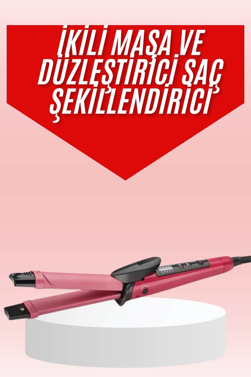 Saç Şekillendirici Düzleştirici ve Maşa Özellikli Şekillendirici Seramik Kaplama 1 Saç Şekillendirici Düzleştirici ve Maşa Özellikli Şekillendirici Seramik Kaplama