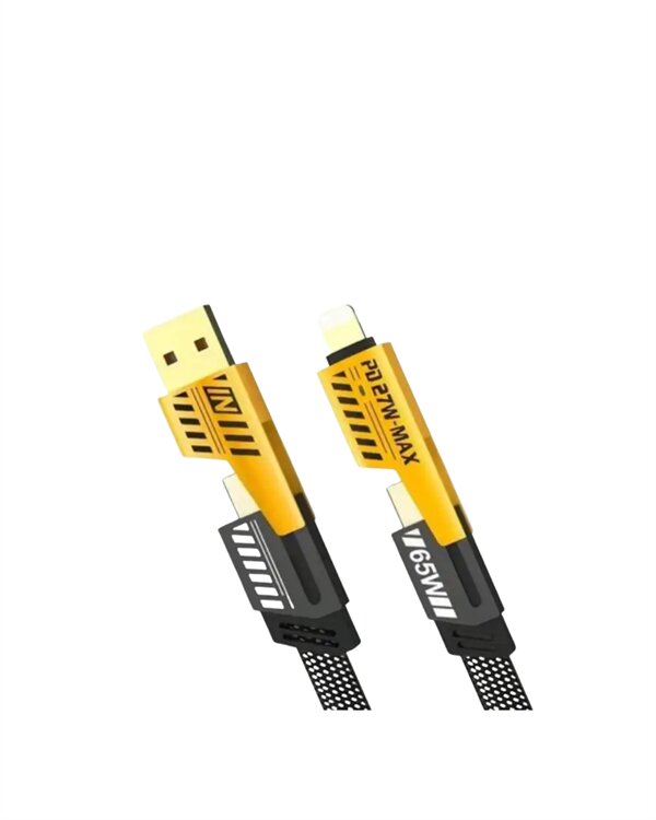 USB-C ve Lightning Uyumlu 4'ü 1 Arada Kablo – 65W Hızlı Şarj Örgülü Dayanıklı Yapı 3 USB-C ve Lightning Uyumlu 4'ü 1 Arada Kablo – 65W Hızlı Şarj Örgülü Dayanıklı Yapı - Görsel 3