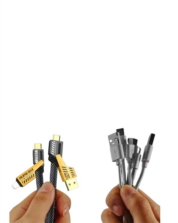 Dönüştürülebilir 4 Başlıklı Hızlı Şarj Kablosu – 1.2m 65W Dayanıklı ve Esnek Tasarım 4 Dönüştürülebilir 4 Başlıklı Hızlı Şarj Kablosu – 1.2m 65W Dayanıklı ve Esnek Tasarım - Görsel 4
