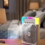 Mini Klima Fan Su Hazneli USB Şarjlı Sessiz Masaüstü Soğutucu