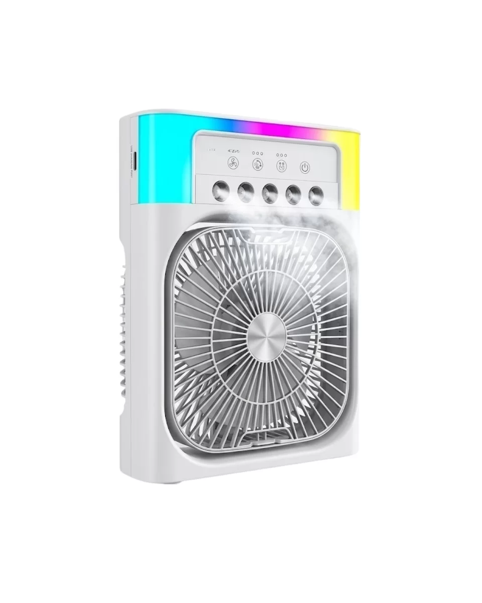 Mini Klima Fan Su Hazneli USB Şarjlı Sessiz Masaüstü Soğutucu 2 Mini Klima Fan Su Hazneli USB Şarjlı Sessiz Masaüstü Soğutucu - Görsel 2