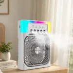 Su Buharlı Mini Klima Fan RGB Işıklı Taşınabilir Serinletici