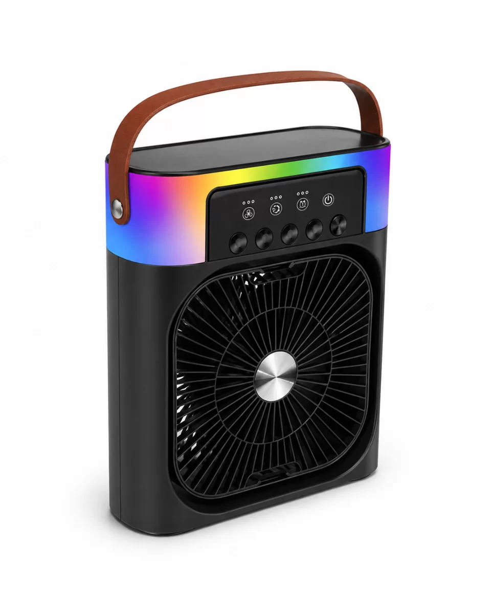 USB Şarjlı Masaüstü Sprey Fan Taşınabilir Serinletici RGB Işıklı Mini Klima 3 USB Şarjlı Masaüstü Sprey Fan Taşınabilir Serinletici RGB Işıklı Mini Klima - Görsel 3