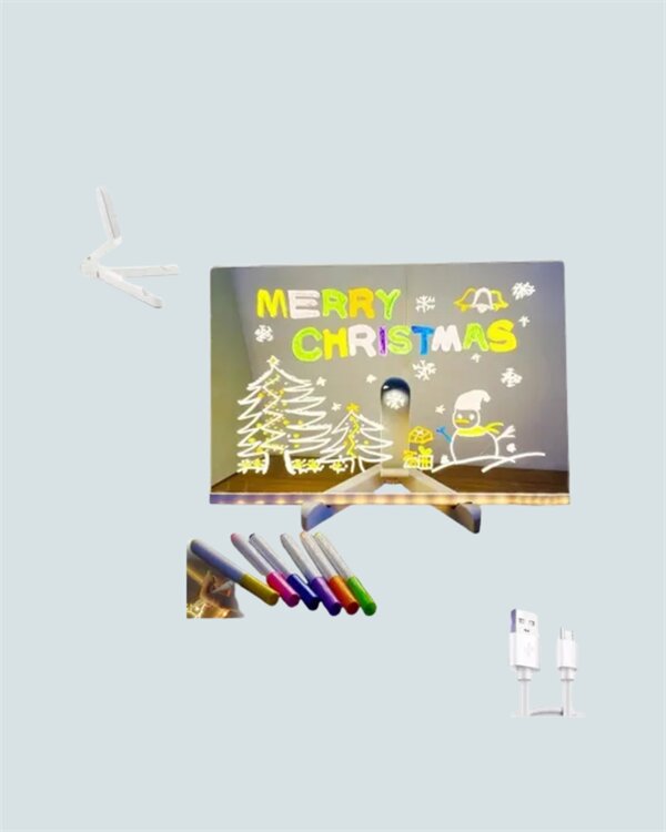 Dekoratif LED Yazı Tahtası – Silinebilir Neon Kalemli Planlama ve Hatırlatma İçin İdeal 2 Dekoratif LED Yazı Tahtası – Silinebilir Neon Kalemli Planlama ve Hatırlatma İçin İdeal - Görsel 2