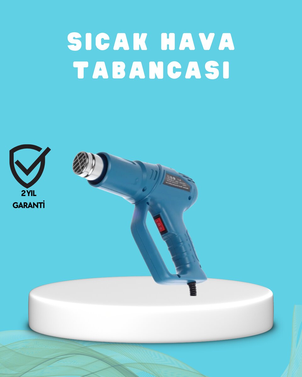 2000W Sıcak Hava Üfleme Tabancası Seramik Rezistanslı Profesyonel 1 2000W Sıcak Hava Üfleme Tabancası Seramik Rezistanslı Profesyonel
