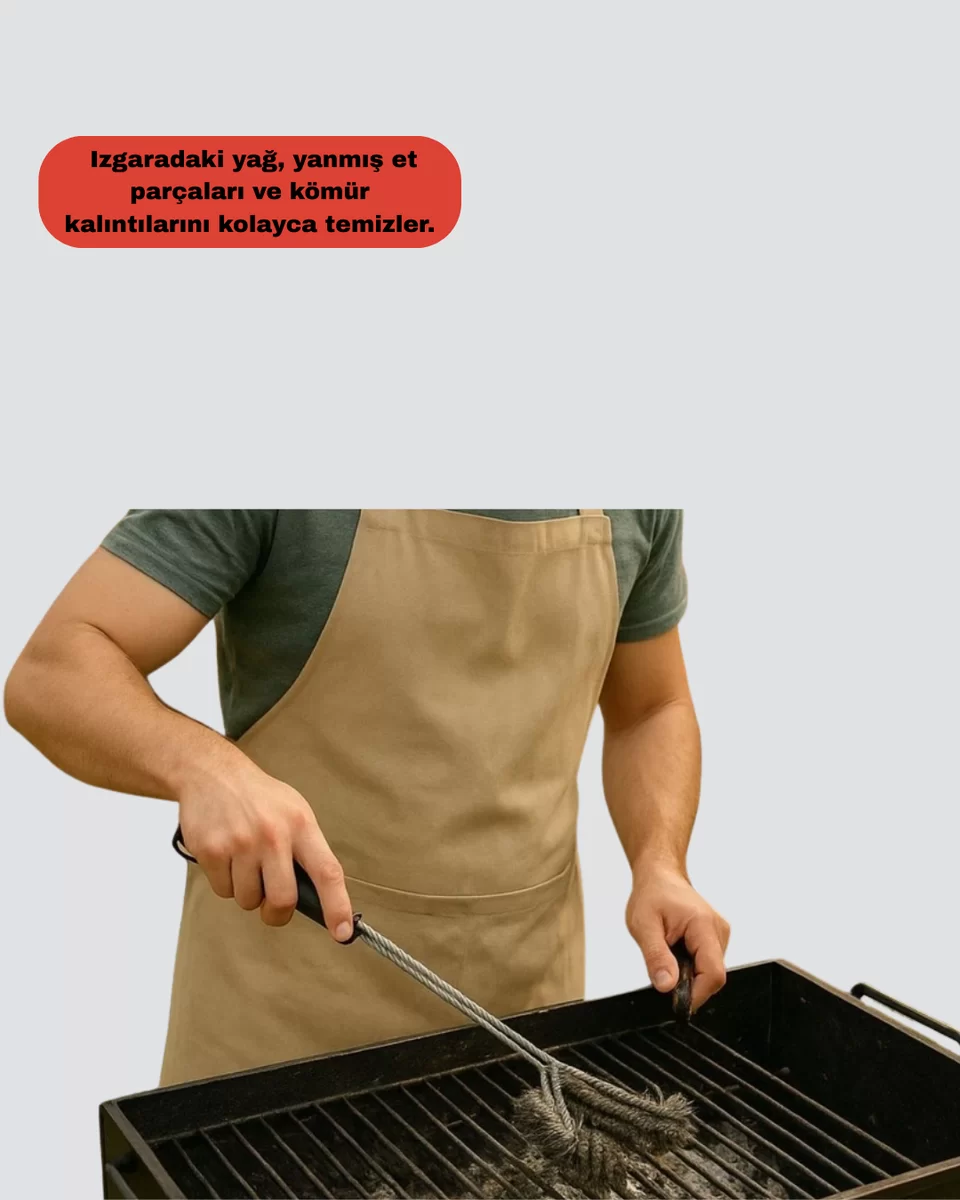 Uzun Saplı Izgara Temizleme Fırçası Çelik Telli Yeni Nesil 4 Uzun Saplı Izgara Temizleme Fırçası Çelik Telli Yeni Nesil - Görsel 4