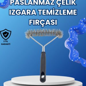 Paslanmaz Çelik Izgara Temizleme Fırçası Mangal ve Barbekü İçin
