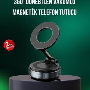 Alüminyum Gövdeli Manyetik Araç İçi Telefon Tutucu