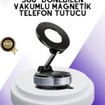 Manyetik Araç Telefon Tutucu 360 Derece Dönebilen Vakumlu Stand