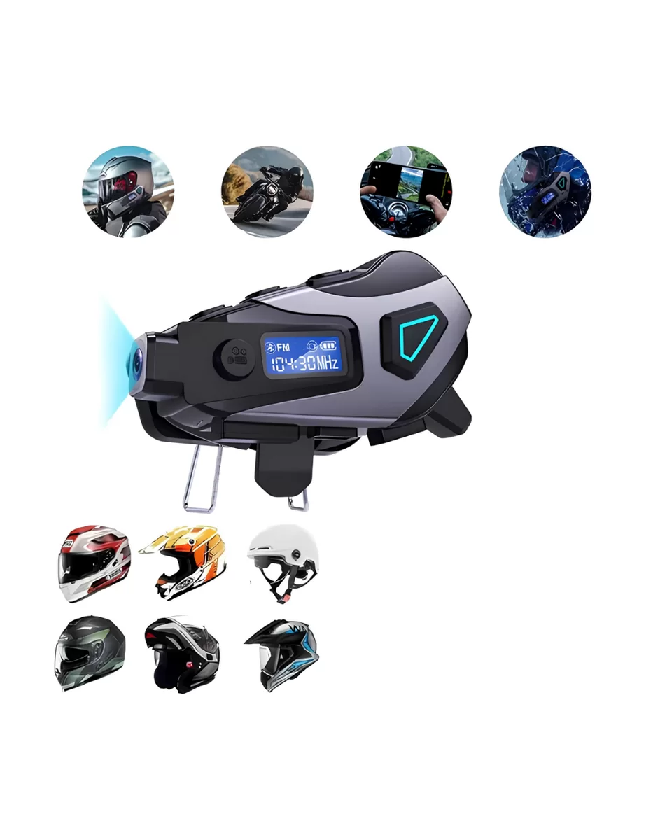 Kask İçi Bluetooth Kulaklık Kamera ve Fener Özellikli Su Geçirmez Dayanıklı Tasarım 3 Kask İçi Bluetooth Kulaklık Kamera ve Fener Özellikli Su Geçirmez Dayanıklı Tasarım - Görsel 3