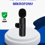 iPhone İçin Çift Mikrofonlu Telsiz Yaka Mikrofonu 360 Derece HD Ses