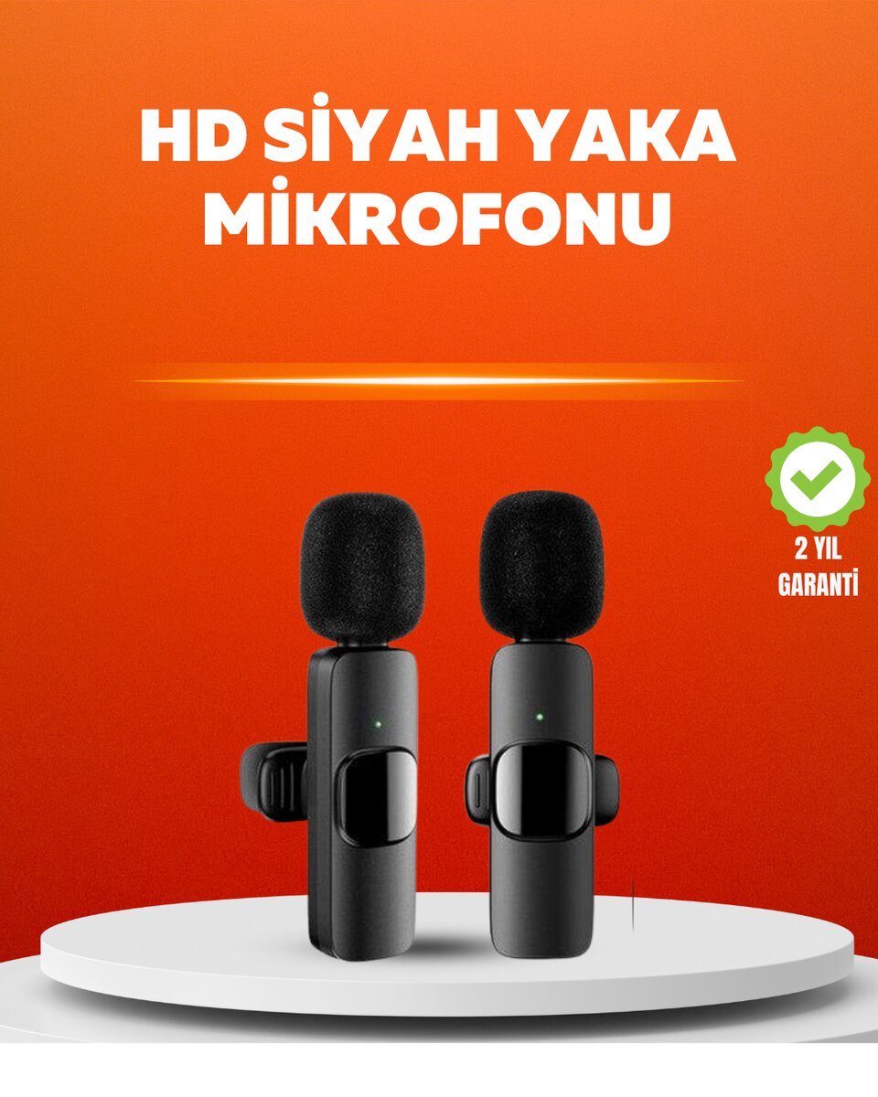 Çift Mikrofonlu Kablosuz Kayıt Seti iPhone Uyumlu Mini Mikrofon 1 Çift Mikrofonlu Kablosuz Kayıt Seti iPhone Uyumlu Mini Mikrofon