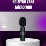 iPhone Uyumlu Çift Mikrofonlu Kablosuz Yaka Seti Profesyonel Ses