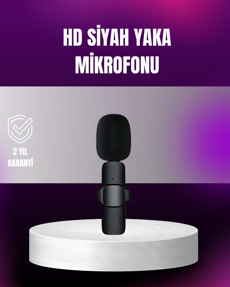 iPhone Uyumlu Çift Mikrofonlu Kablosuz Yaka Seti Profesyonel Ses 1 iPhone Uyumlu Çift Mikrofonlu Kablosuz Yaka Seti Profesyonel Ses