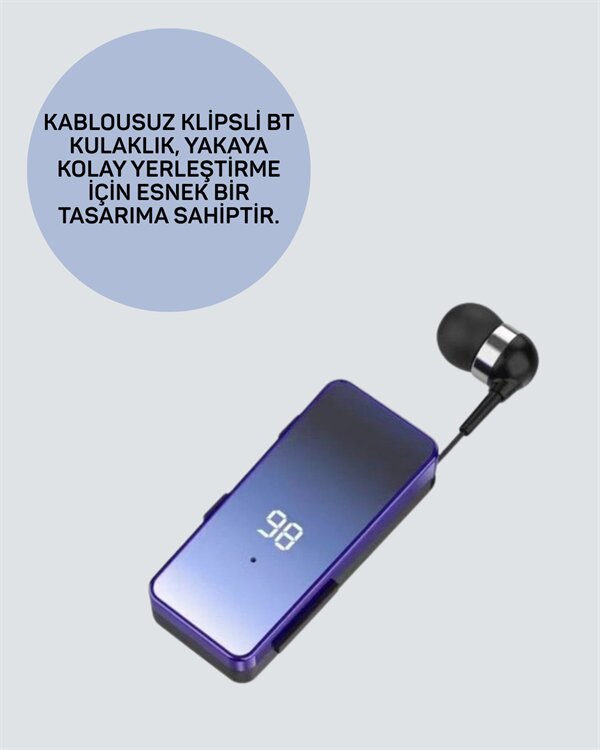 Yaka Klipsli Kablosuz Kulaklık – Eller Serbest Konforuyla Günlük Yaşama Uyum Sağlar 2 Yaka Klipsli Kablosuz Kulaklık – Eller Serbest Konforuyla Günlük Yaşama Uyum Sağlar - Görsel 2