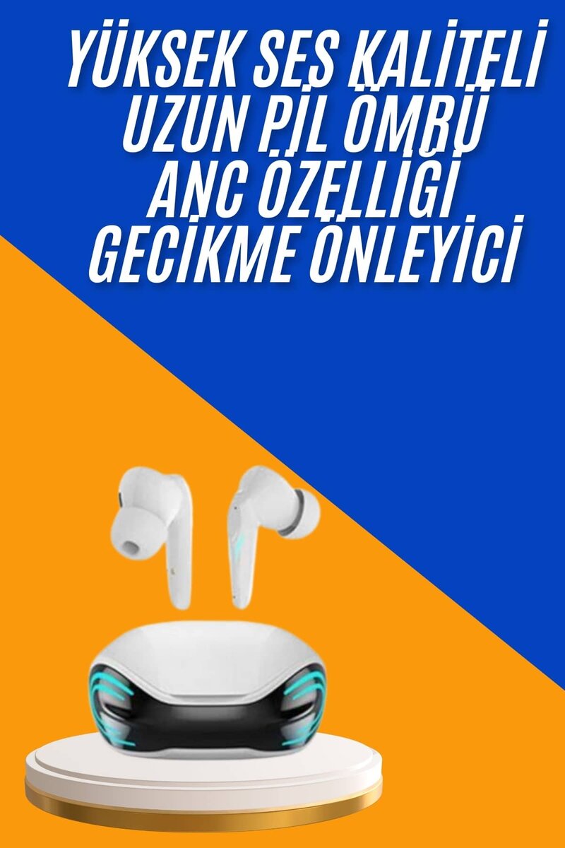 Oyuncu Kulaklığı Mikrofonlu Gürültü Engelleme Gecikme Önleyici Bluetooth Kulaklık 2 Oyuncu Kulaklığı Mikrofonlu Gürültü Engelleme Gecikme Önleyici Bluetooth Kulaklık - Görsel 2