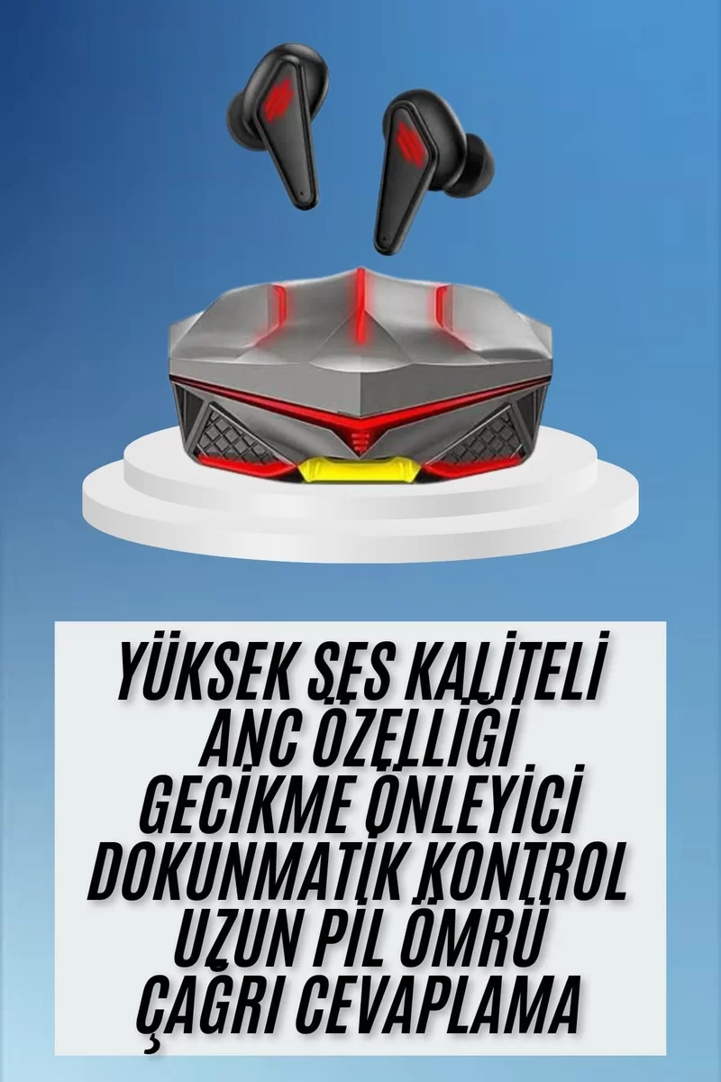 Dokunmatik Kontrol Tws Işıklı Kulakiçi Bluetooth Kulaklık Kablosuz Oyuncu Kulaklığı Yeni Nesil 2 Dokunmatik Kontrol Tws Işıklı Kulakiçi Bluetooth Kulaklık Kablosuz Oyuncu Kulaklığı Yeni Nesil - Görsel 2
