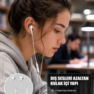 Ergonomik Tasarımlı Stereo Ses Performanslı Kablolu Kulaklık Yeni Nesil