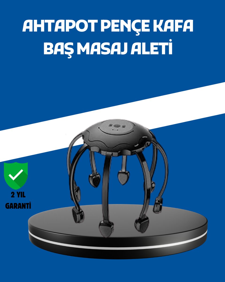 Elektrikli Saç Derisi Masaj Aleti Çok Noktalı 8 Kollu Titreşimli Masaj 1 Elektrikli Saç Derisi Masaj Aleti Çok Noktalı 8 Kollu Titreşimli Masaj