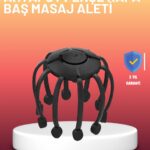 USB Şarjlı Kafa Masaj Aleti 3 Modlu 8 Başlıklı Stres Giderici