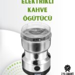 Kahve ve Baharat Değirmeni | Kompakt, Hafif, Hızlı Öğütme, Şeffaf Kapaklı, Kolay Kullanım
