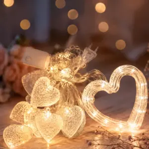 LED Kalp Neon Lamba Dekoratif Romantik Gece ve Ortam Işığı