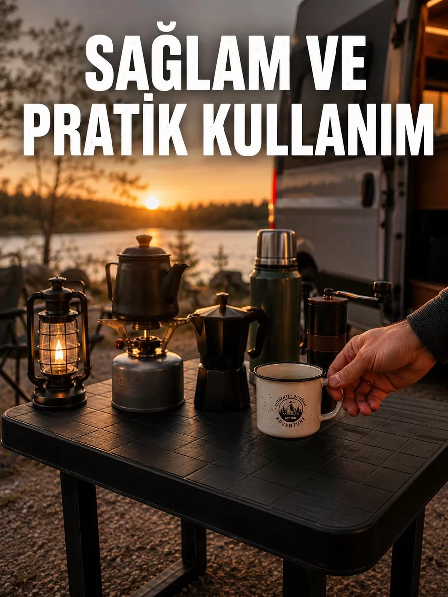 Katlanır Plastik Kamp Masası Hafif Taşınabilir Piknik Masası 1 Katlanır Plastik Kamp Masası Hafif Taşınabilir Piknik Masası