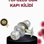 Paslanmaz Çelik Dayanıklı Topuzlu Kapı Kilidi