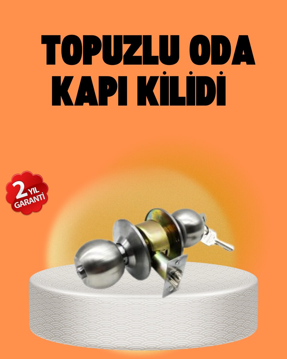 Mat Renk Topuzlu Kapı Kilidi – Giriş Tipi 1 Mat Renk Topuzlu Kapı Kilidi – Giriş Tipi