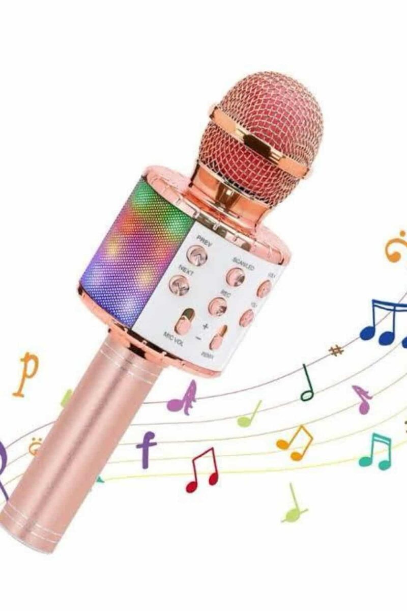 Karaoke Mikrofon Bluetooth Bağlantılı Aux Girişli Uzun Pil Ömrü Yüksek Ses Kaliteli 3 Karaoke Mikrofon Bluetooth Bağlantılı Aux Girişli Uzun Pil Ömrü Yüksek Ses Kaliteli - Görsel 3