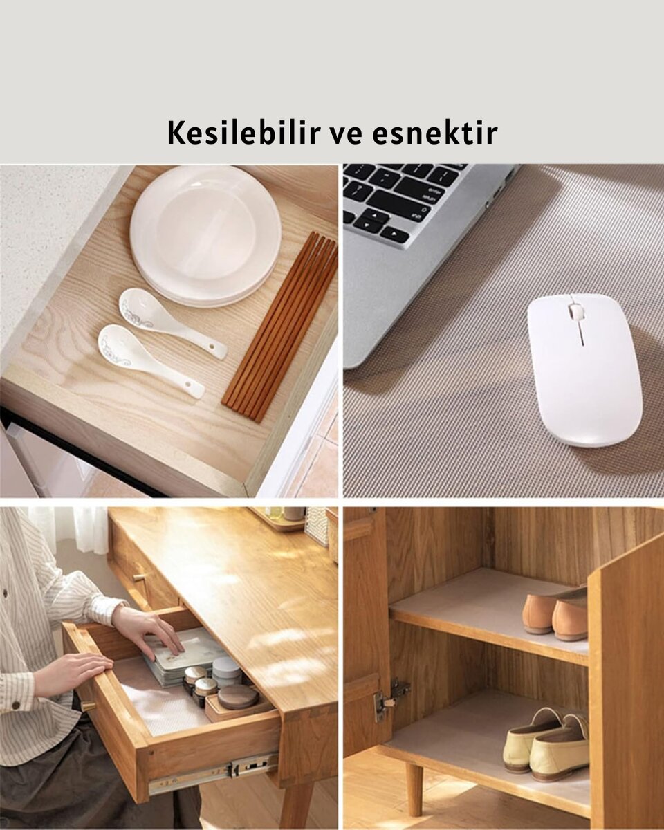 Kesilebilir şeffaf raflık çekmece kaplaması mutfak için 4 Kesilebilir şeffaf raflık çekmece kaplaması mutfak için - Görsel 4
