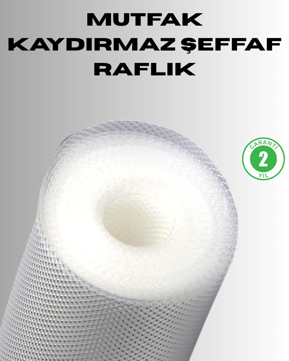 Kaydırmaz şeffaf raflık çekmece örtüsü 45x300 cm 1 Kaydırmaz şeffaf raflık çekmece örtüsü 45x300 cm