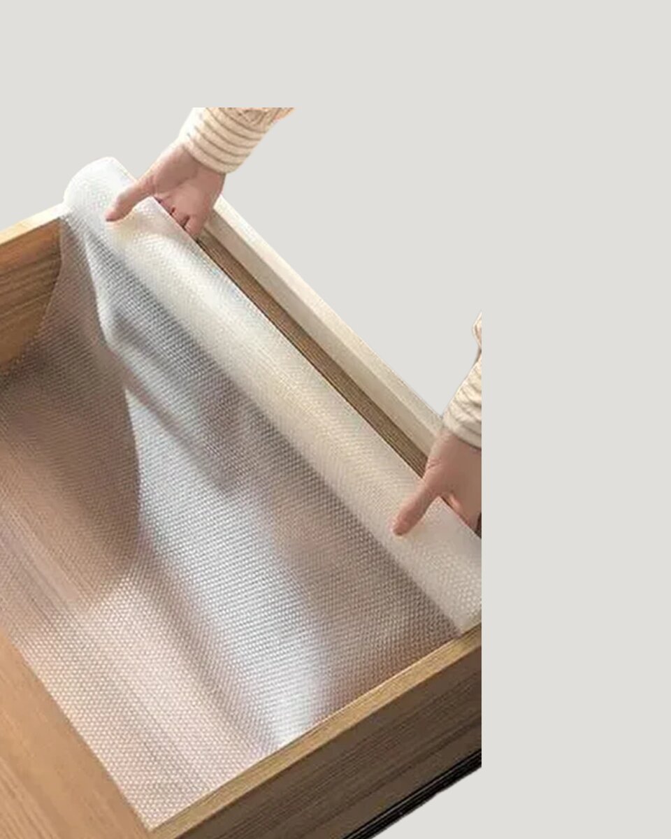 Kaydırmaz şeffaf raflık çekmece örtüsü 45x300 cm 3 Kaydırmaz şeffaf raflık çekmece örtüsü 45x300 cm - Görsel 3
